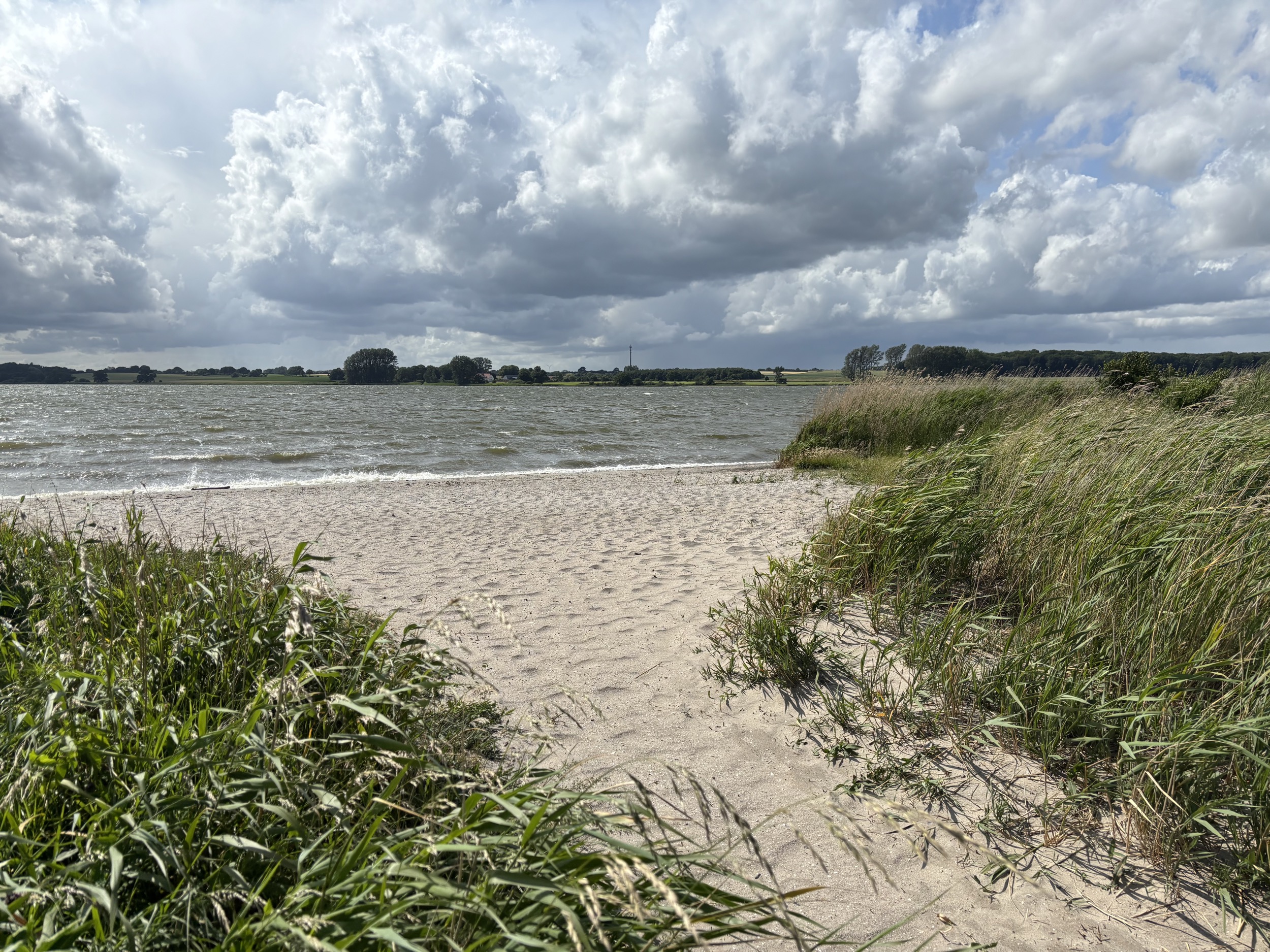 Landhaus Sensby an der Schlei Strand Windig